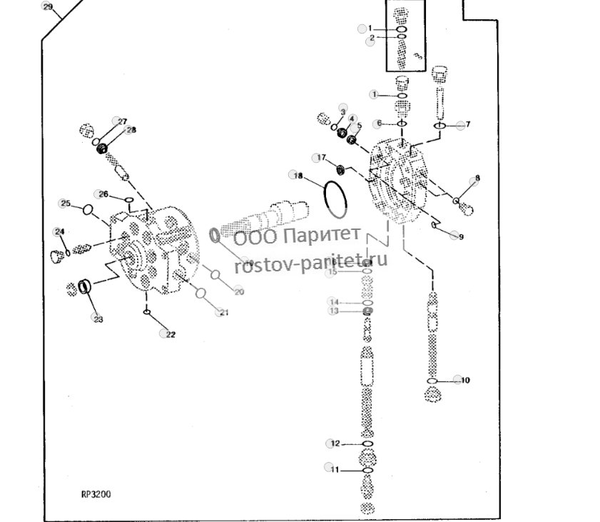 Hydraulic Pump And Stroke Control Valve Overhaul Kit 